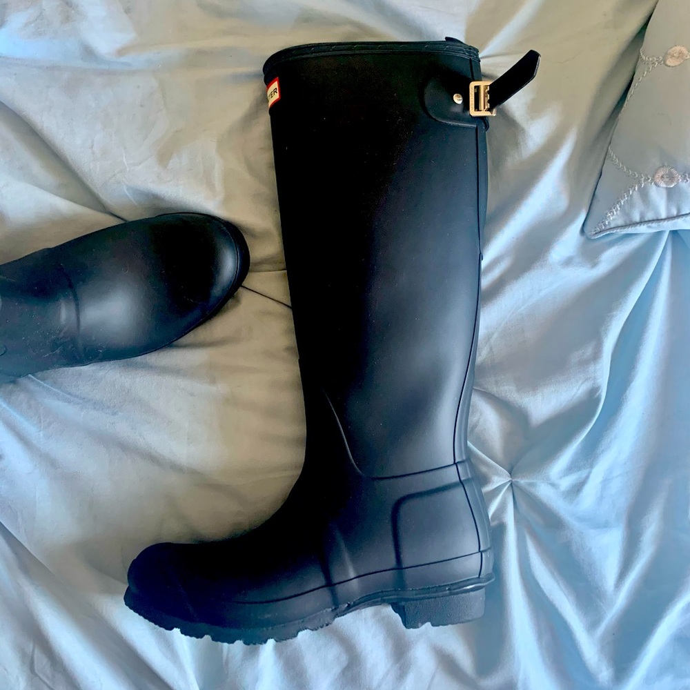 Hunter Tour Packable Waterproof Rain Boots Size 8